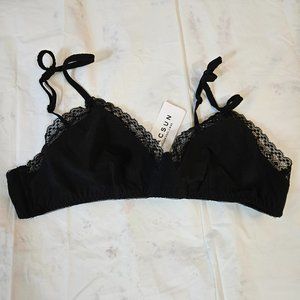 PacSun Black Lace Bralette Size Med NWT